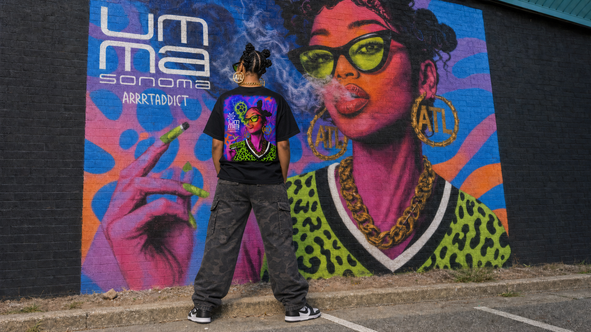 UmmaSonoma x ARRRTADDICT — FREE-ISH Mural — Book Store Gallery Atlanta