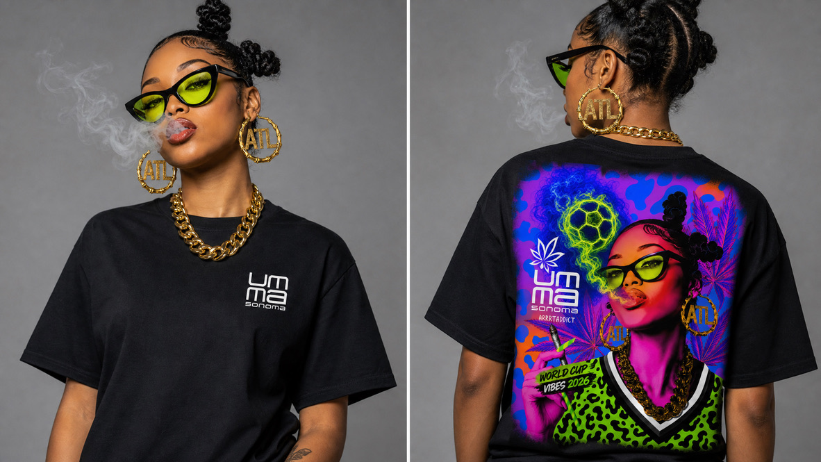 UmmaSonoma World Cup Vibes 2026 Tee — front and back